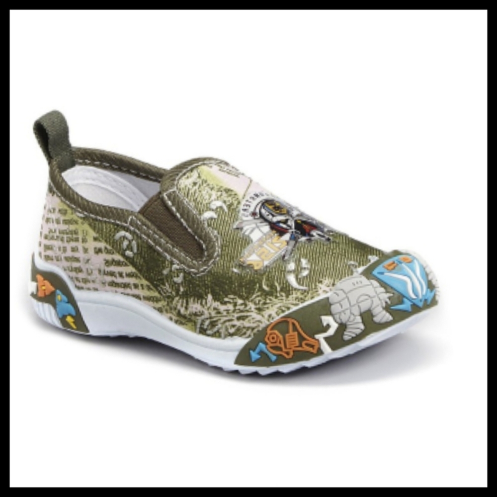 Papos Slip On Robot Sneakers, Sz 3.5